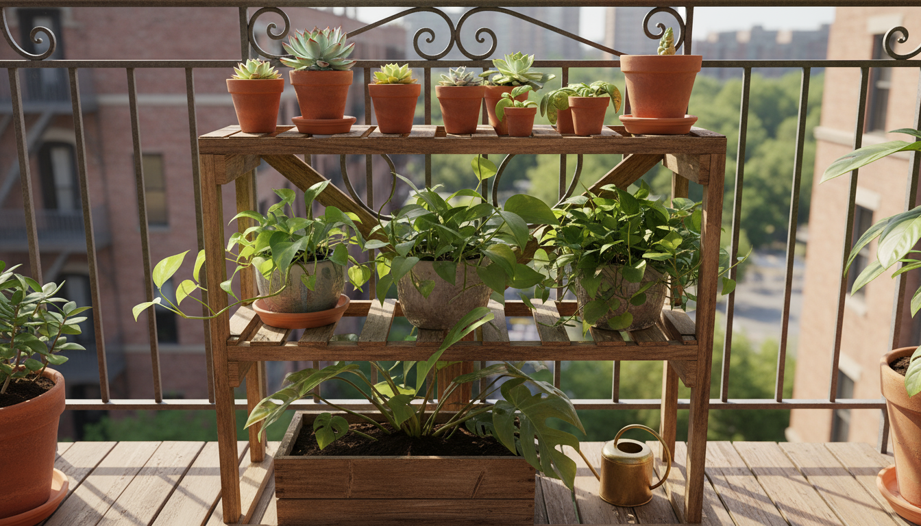Close-up of visibly dry, cracked soil in a terracotta pot holding a slightly drooping houseplant on a sun-drenched windowsill.