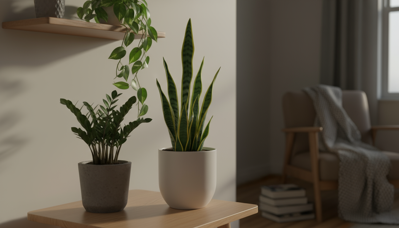 Hands trimming dark, rotted roots from a small houseplant over a wooden table, with fresh soil and a new pot nearby.