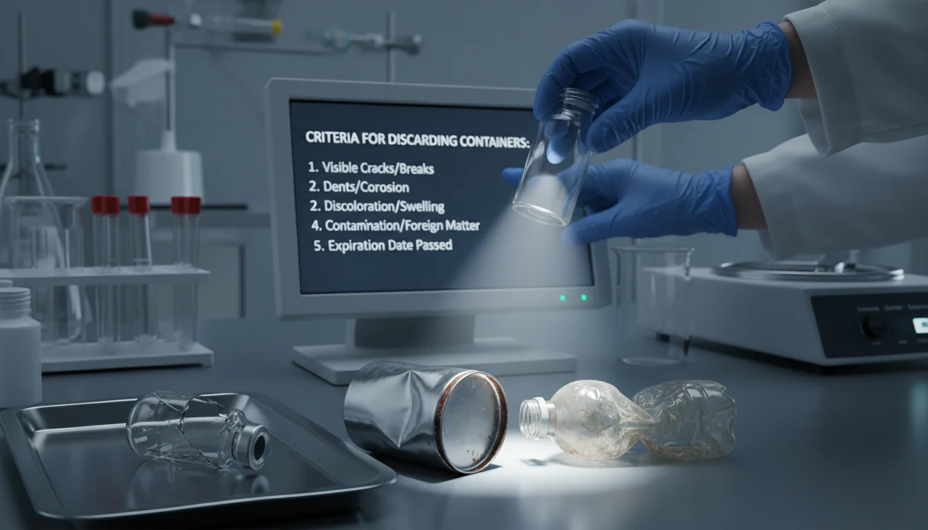 Image for Criteria for Discarding Containers: