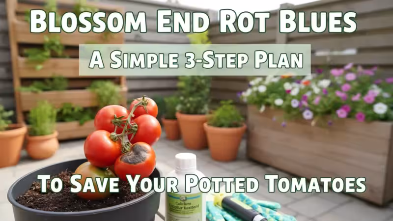 Blossom End Rot Blues: A Simple 3-Step Plan to Save Your Potted Tomatoes This Summer - comprehensive guide