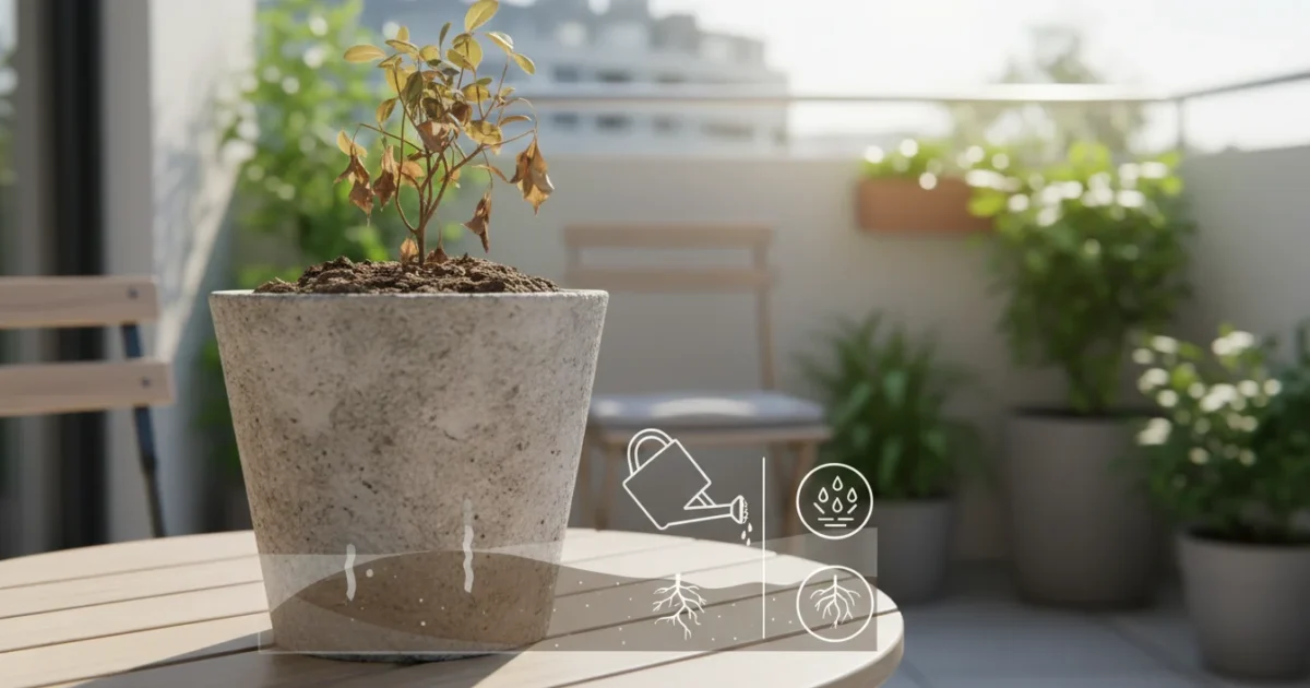 The ‘Concrete Pot’ Problem: Why Your Indoor Soil Gets Hard and Water-Repellent in Winter (And How to Fix It) - comprehensive guide
