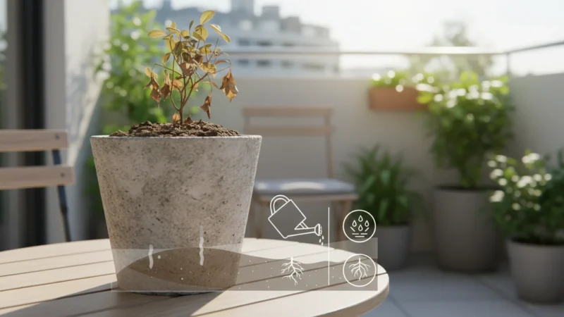 The ‘Concrete Pot’ Problem: Why Your Indoor Soil Gets Hard and Water-Repellent in Winter (And How to Fix It) - comprehensive guide