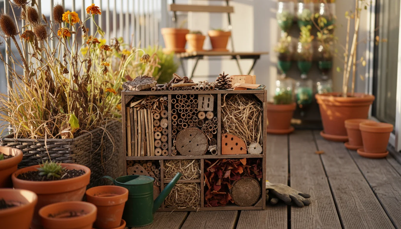 The Balcony Bug Hotel Project: How to Use Fall Garden Debris to Create ...
