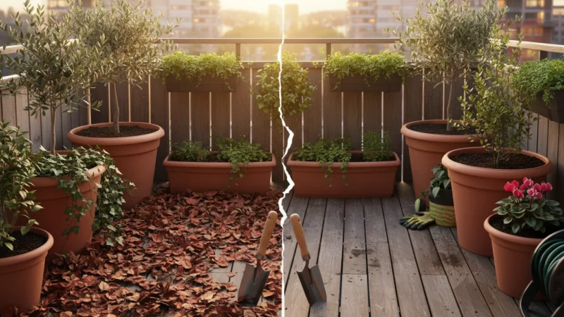 The Balcony Leaf Dilemma: A Pro/Con Guide to Leaving vs. Clearing Fall Debris in Your Pots - comprehensive guide