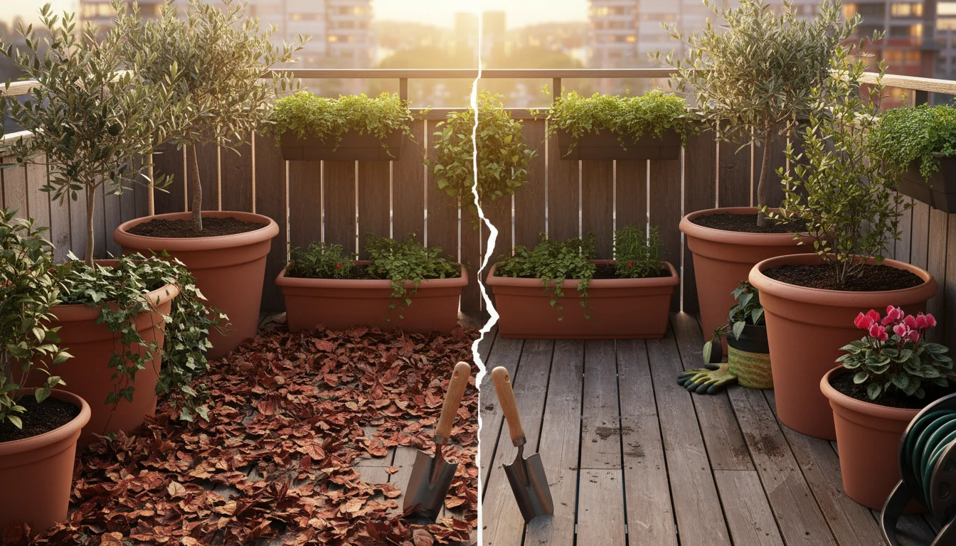 The Balcony Leaf Dilemma: A Pro/Con Guide to Leaving vs. Clearing Fall Debris in Your Pots - comprehensive guide