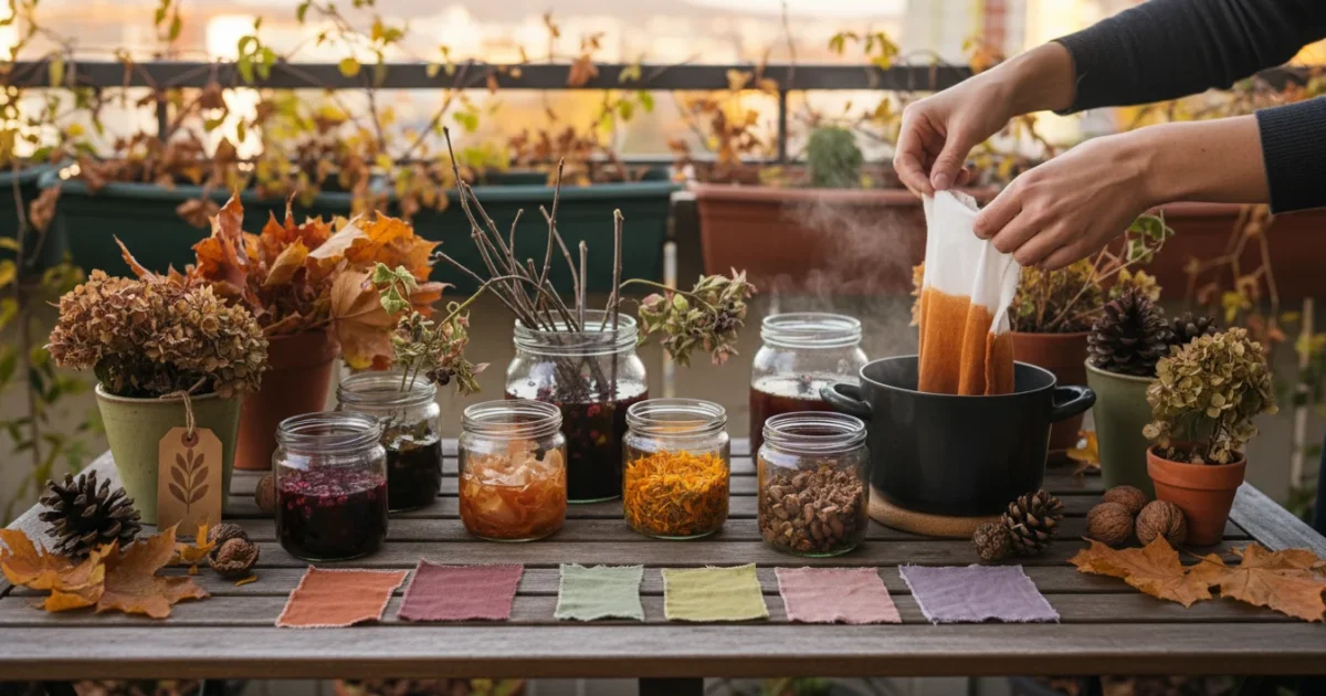 The Foraged Balcony Dye Project: How to Create Natural Dyes from Your Fall Garden’s Leftovers (Marigolds, Onion Skins) - comprehensive guide