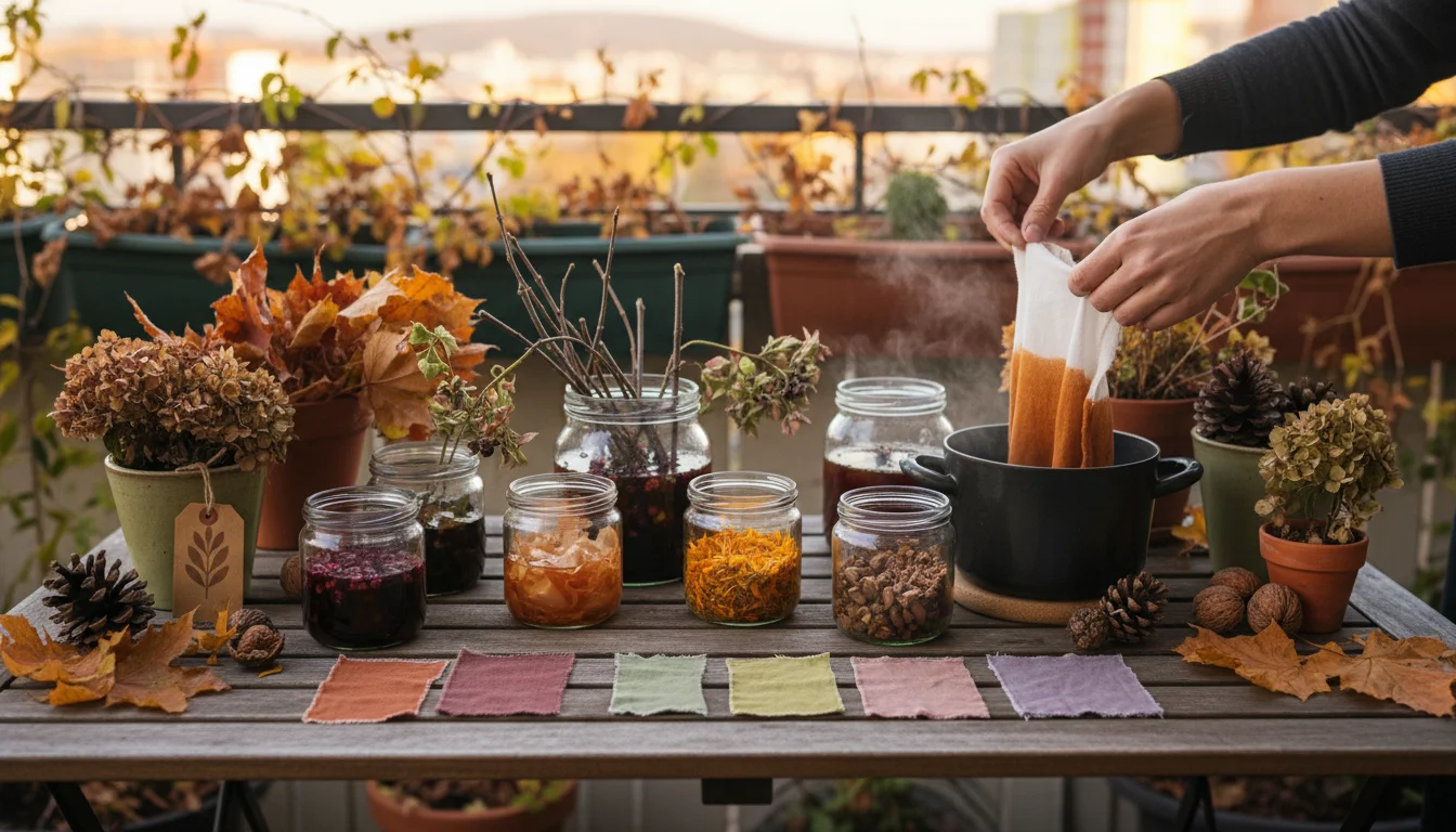 The Foraged Balcony Dye Project: How to Create Natural Dyes from Your Fall Garden’s Leftovers (Marigolds, Onion Skins) - comprehensive guide