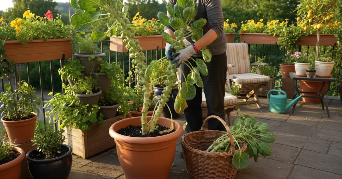 The Great Brussels Sprout Stalk Harvest: A Beginner’s Guide to Picking and Prepping from a Patio Pot - comprehensive guide