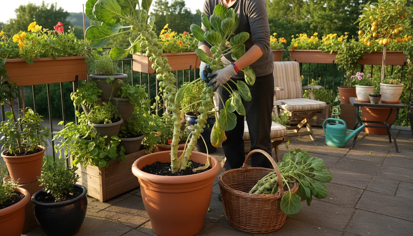 The Great Brussels Sprout Stalk Harvest: A Beginner’s Guide to Picking and Prepping from a Patio Pot - comprehensive guide