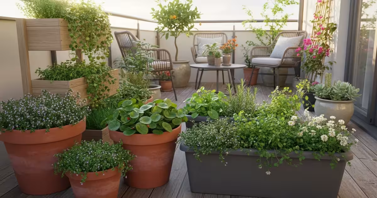 The Living Mulch Method: 3 Edible Groundcovers to Keep Your Large Balcony Pots Cool This Summer - comprehensive guide