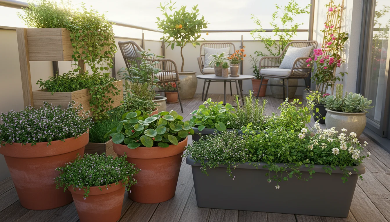 The Living Mulch Method: 3 Edible Groundcovers to Keep Your Large Balcony Pots Cool This Summer - comprehensive guide