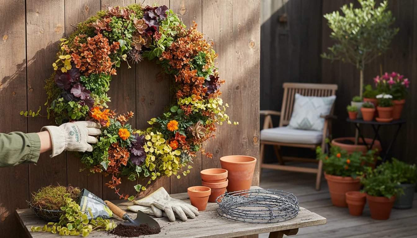 The Living Wreath Project: A Step-by-Step Guide to Creating a Stunning Fall Succulent Wreath for Your Apartment Door - comprehensive guide