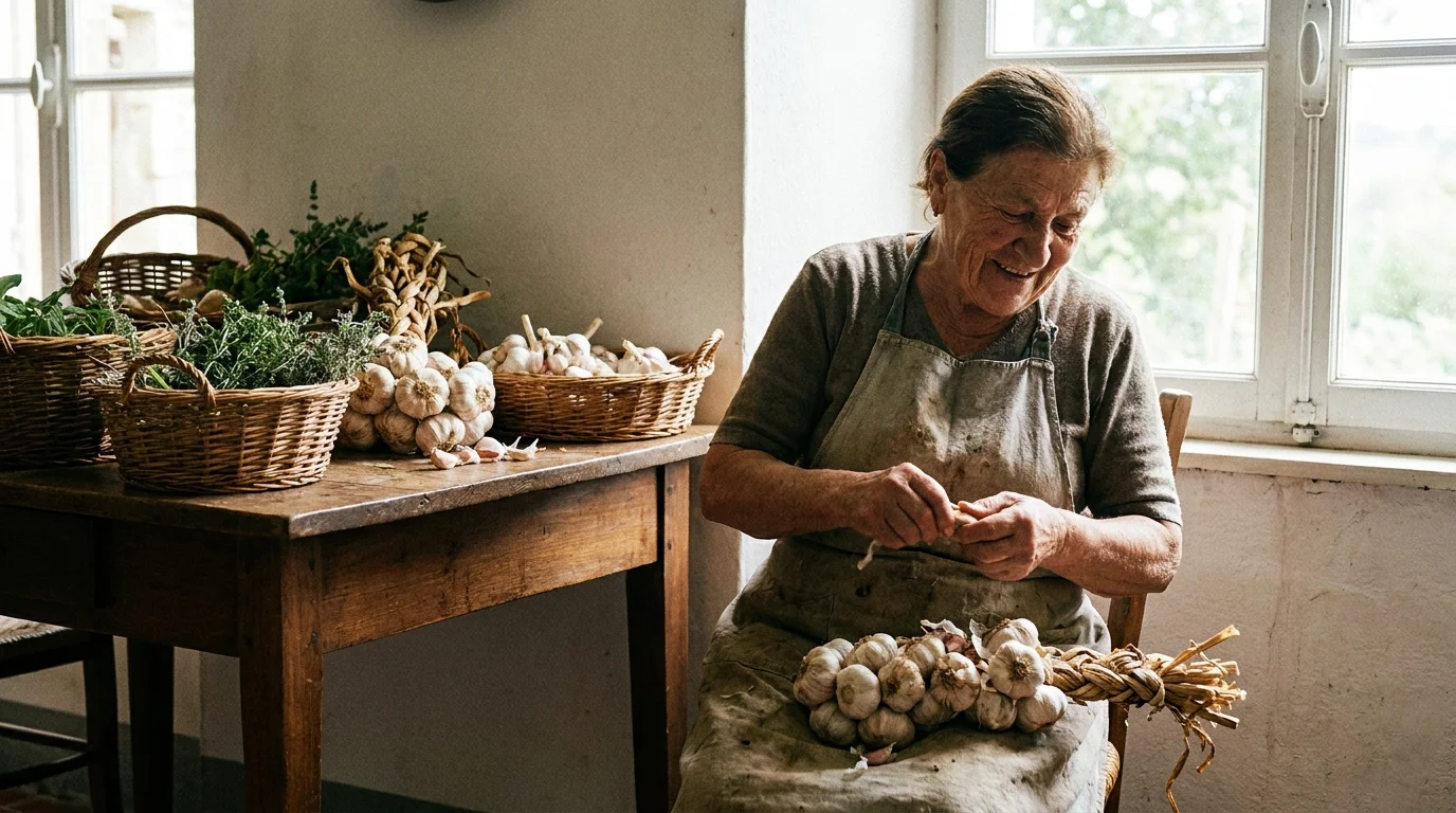 6. Garlic (Allium sativum)