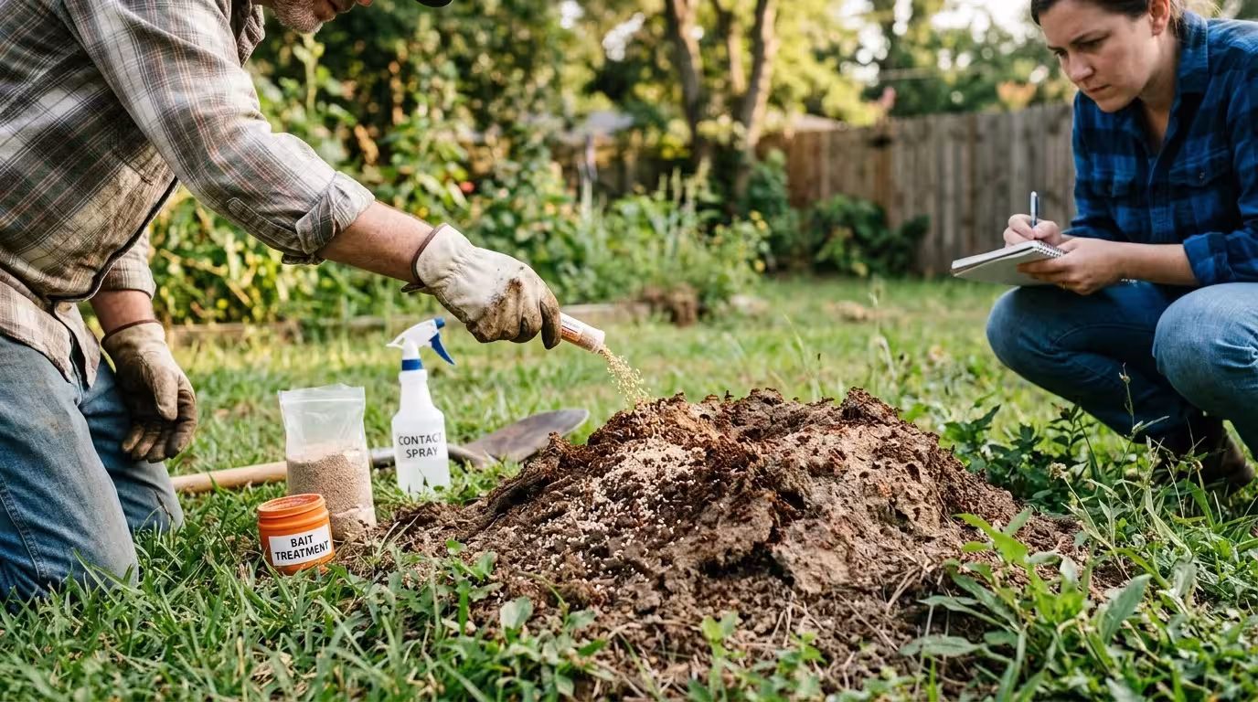 Comparing Fire Ant Treatment Methods